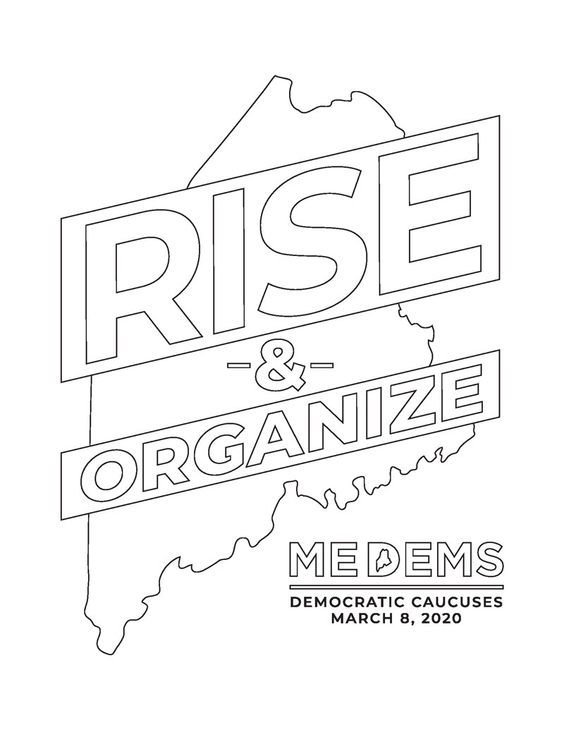 rise and organize colorable graphic