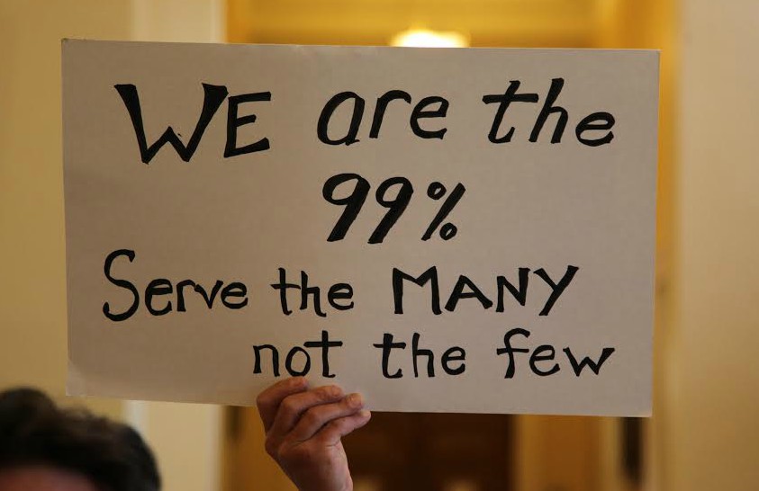 We are the 99% - Serve the many not the few