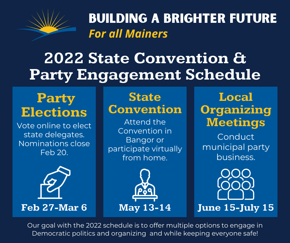 2022 State Convention & Party Engagement Schedule